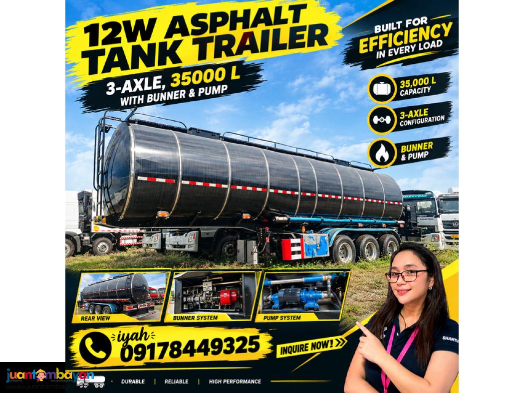 12W ASPHALT TANK TRAILER 3-AXLE, 35000 L