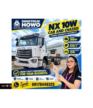 SINOTRUK HOWO NX 10W CAB AND CHASSIS 380HP EURO 2