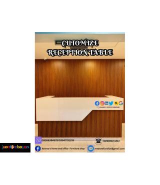 CUSTOMIZE RECEPTION/COUNTER TABLE