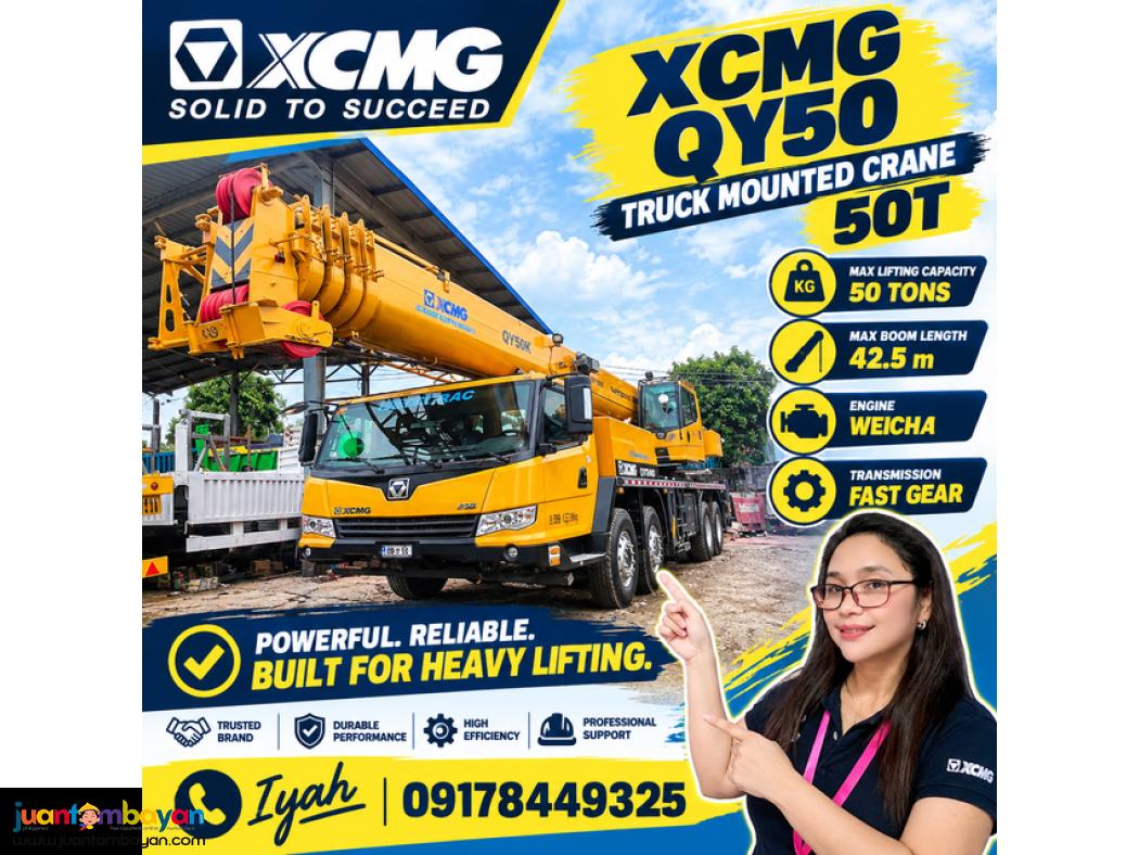 XCMG QY50 TRUCK MOUNTED CRANE 50T