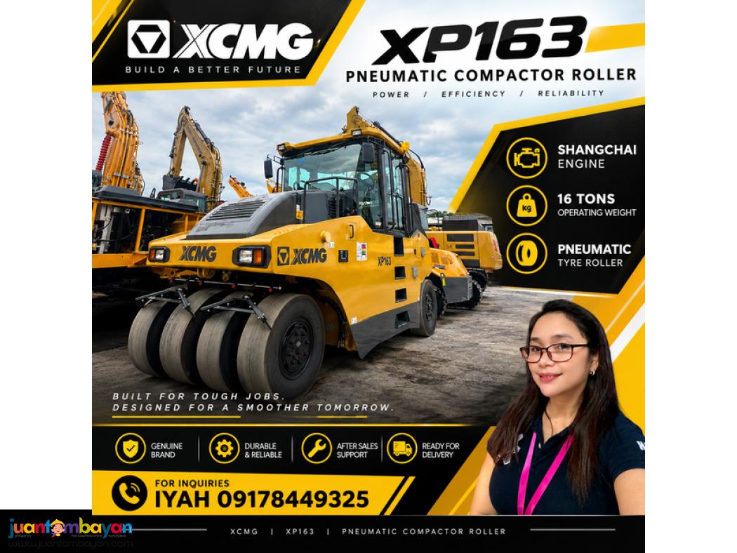 BRANDNEW PNEUMATIC COMPACTOR- XCMG XP163 16T