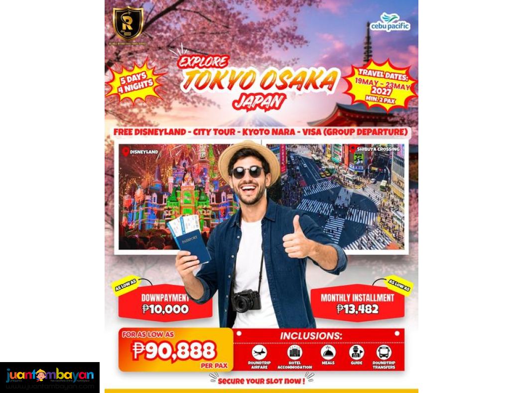 5D4N TOKYO - OSAKA GROUP DEPARTURE