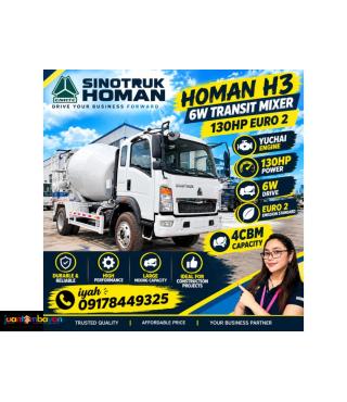 SINOTRUK HOMAN 4cbm TRANSIT MIXER E2