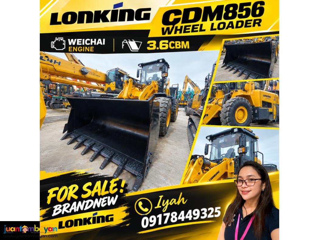 LONKING WHEEL LOADER CDM856- 3.6CBM