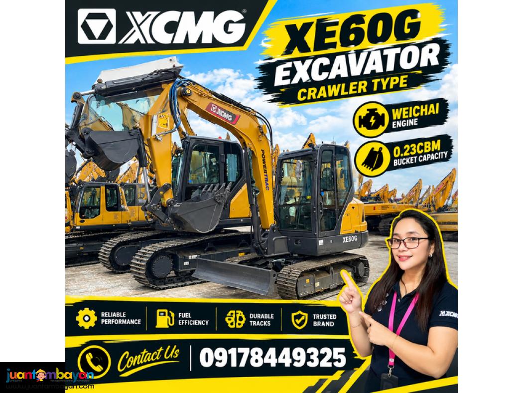 XCMG XE60G EXCAVATOR CRAWLER TYPE WEICHAI ENGINE 0.23CBM