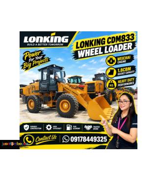 LONKING  WHEEL LOADER- CDM833 1.8CBM