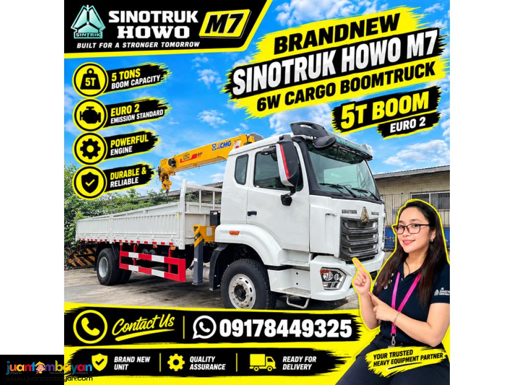 SINOTRUK HOWO M7 CARGO BOOMTRUCK- 6W 5T BOOM EURO 2