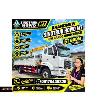 SINOTRUK HOWO M7 CARGO BOOMTRUCK- 6W 5T BOOM EURO 2