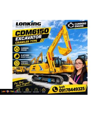 LONKING CDM6150 EXCAVATOR 0.67CBM CUMMINS ENGINE 