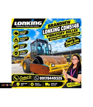LONKING VIBRATORY ROLLECDM514B- WEICHAI ENGINE 14T SINGLE DRUM