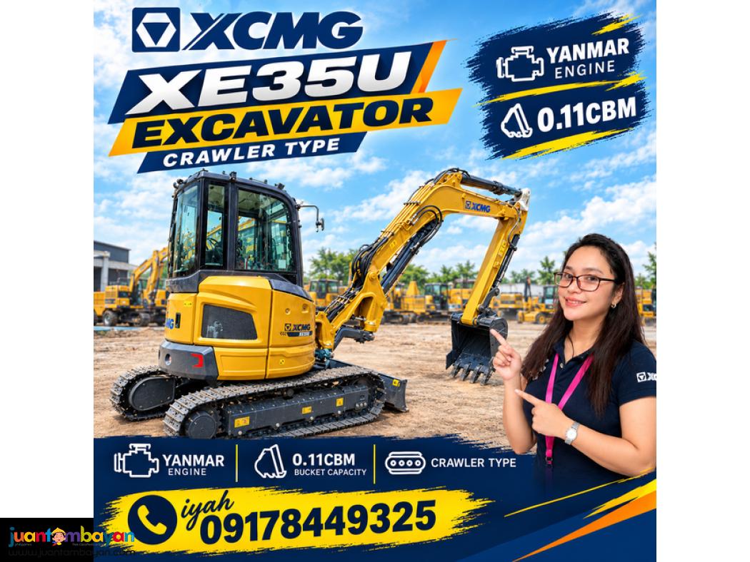 XCMG XE35U EXCAVATOR CRAWLER TYPE YANMAR ENGINE 0.11CBM