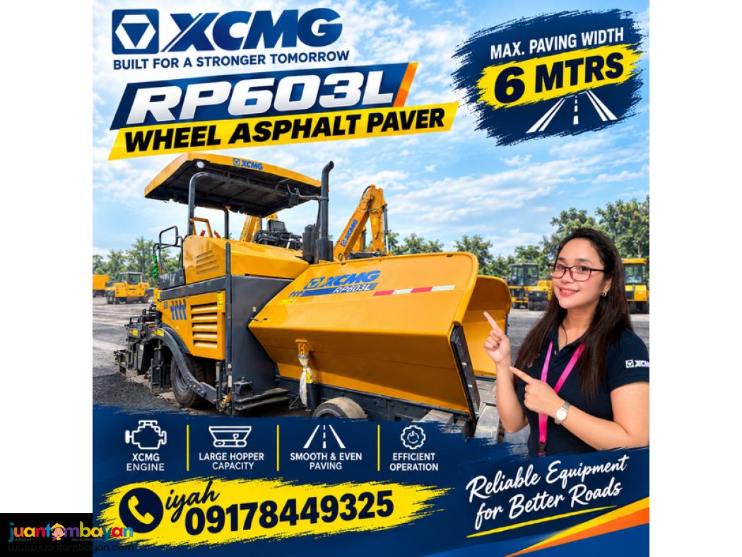 XCMG RP603L WHEEL ASPHALT PAVER MAX. PAVING WIDTH 6 MTRS