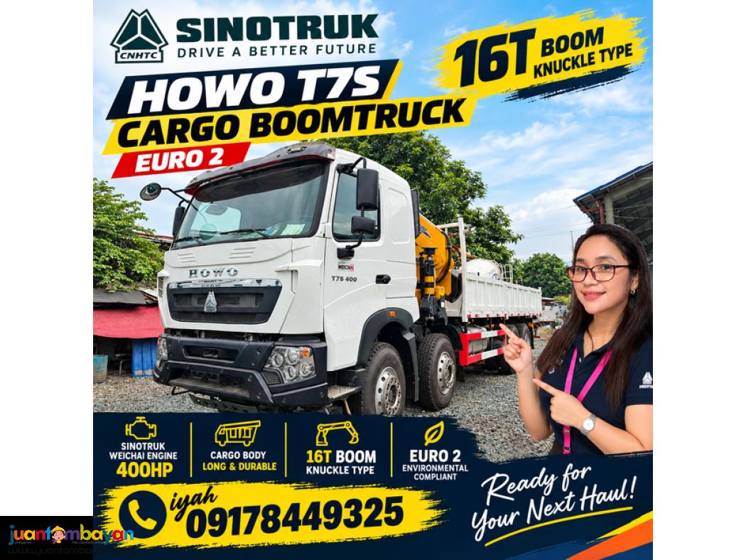 SINOTRUK CARGO BOOMTRUCK- HOWO T7S 16T BOOM KNUCKLE TYPE EURO 2