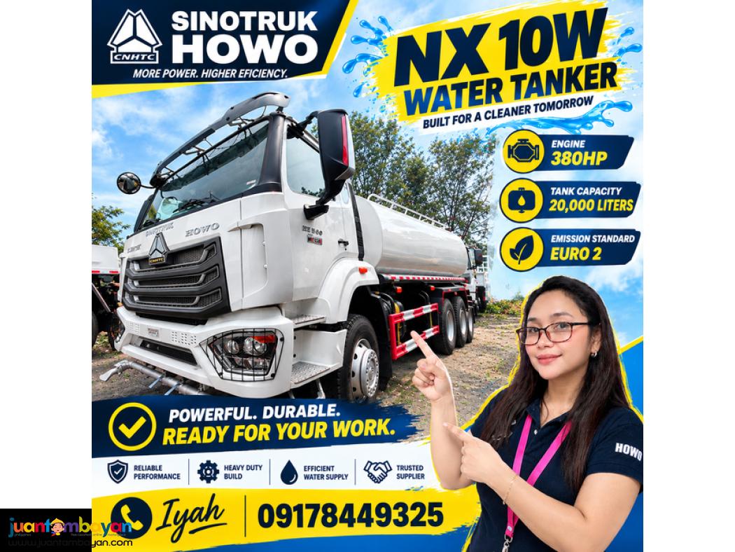 SINOTRUK HOWO NX WATER TRUCK- 10W 20K LITERS EURO 2