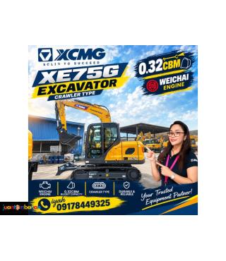 XCMG XE75G EXCAVATOR CRAWLER TYPE WEICHAI ENGINE 0.32CBM