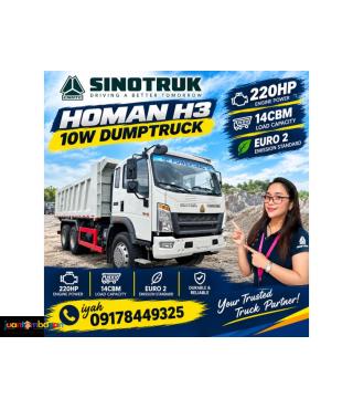  SINOTRUK HOMAN H3 10W DUMPTRUCK 220HP 14CBM EURO 2
