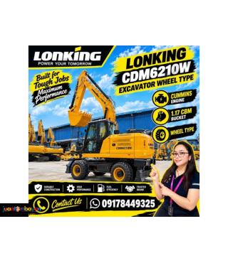 LONKING CDM6210 WHEEL EXCAVATOR  1.17CBM CUMMINS ENGINE 