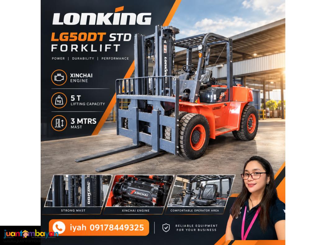 LONKING STD FORKLIFT- LG50DT 5TONS