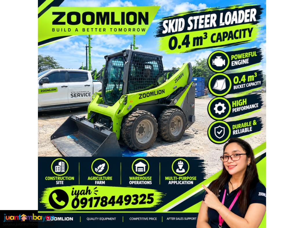 ZOOMLION Skid Steer Loader- ZS085V 0.4m³