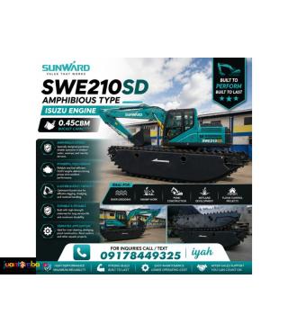 SUNWARD AMPHIBIOUS BACKHOE- SWE210SD 0.45CBM