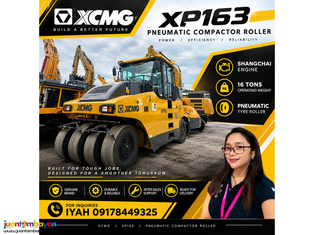 XCMG PNEUMATIC COMPACTOR ROLLER- XP163, 16T