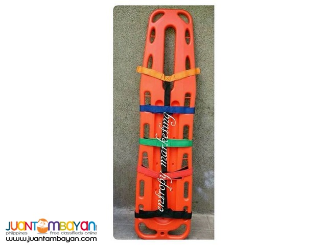 SPINE BOARD STRETCHER WITH SAFETY BELTS