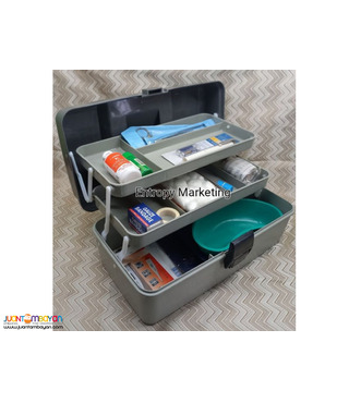First Aid Kit SET with BP Aneroid Sphygmomanometer 