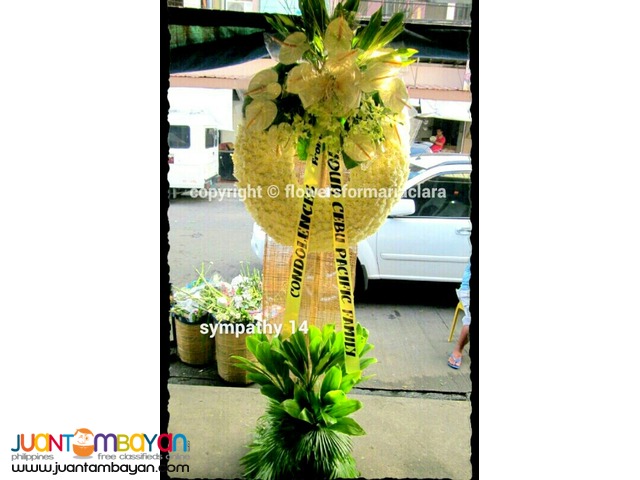 Sympathy funeral wreath flowers delivery metro manila