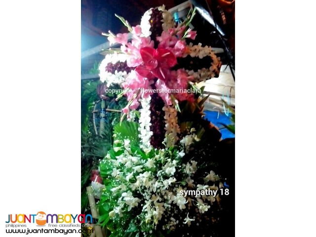 Sympathy funeral wreath flowers delivery metro manila