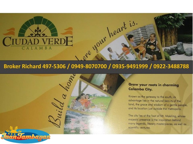 CIUDAD VERDE Calamba Laguna  Lots - 6,000/sqm  - ₱720,000.00   