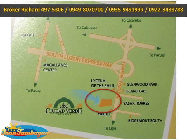CIUDAD VERDE Calamba Laguna  Lots - 6,000/sqm  - ₱720,000.00   