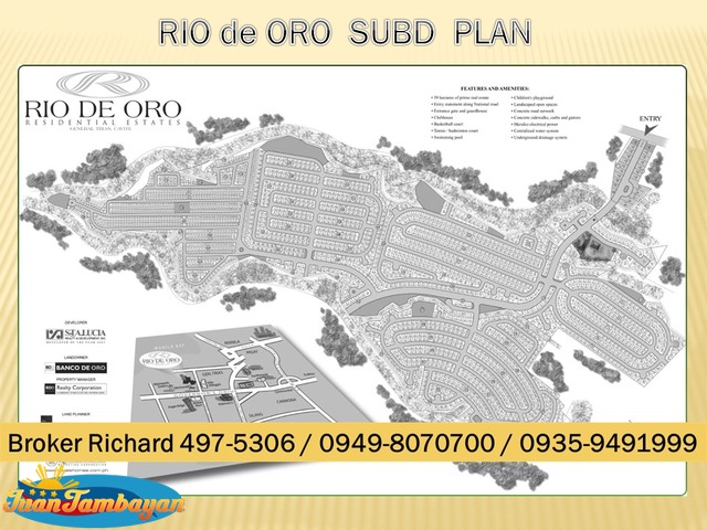 RIO de ORO Gen Trias Cavite Subdivision  Lots = 6,000/sqm 
