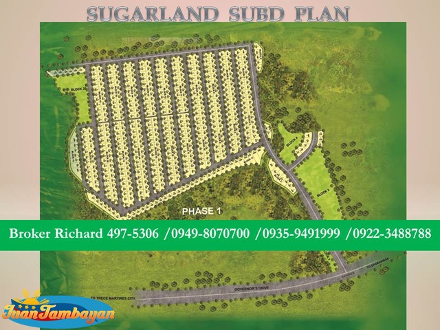 SUGARLAND ESTATES Cavite Subdivision Lots = 5,500/sqm  - ₱660,000
