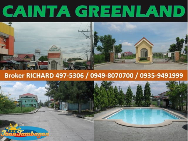 CAINTA GREENLAND Ph 3 and Ph 9 LOTS = 7,200/sqm  - ₱864,000