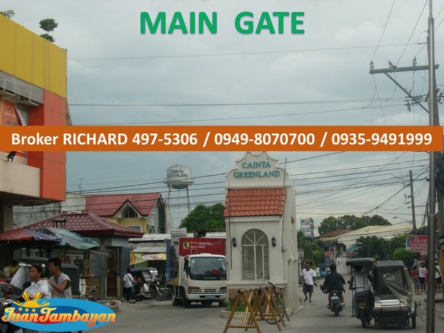 CAINTA GREENLAND Ph 3 and Ph 9 LOTS = 7,200/sqm  - ₱864,000