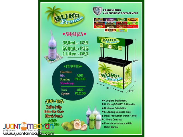 Buko Freeze , Foodcart , Food Cart Franchise, 2in1, 3in1 available Buko Freeze , Foodcart , Food Cart Franchise, 2in1, 3in1 available