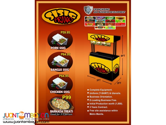 Sisig Primo , Foodcart , Food Cart Franchise.