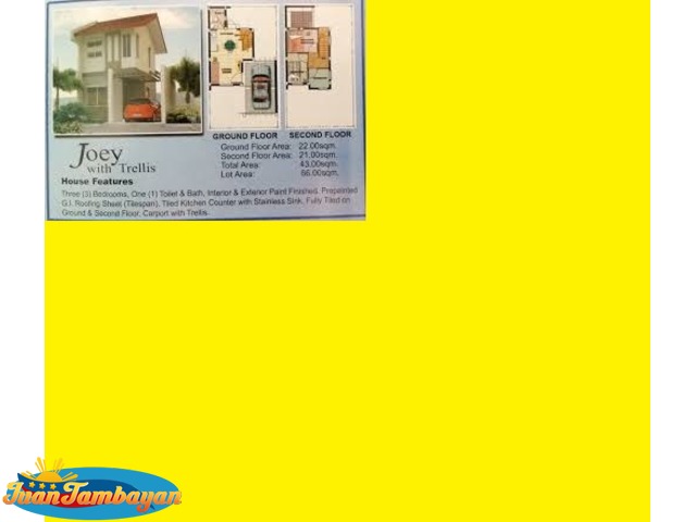 Joey Model House at Villa Arsenia in Mambog Cavite Single Attach