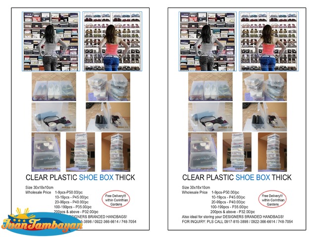 Clear Plastic Shoe Box