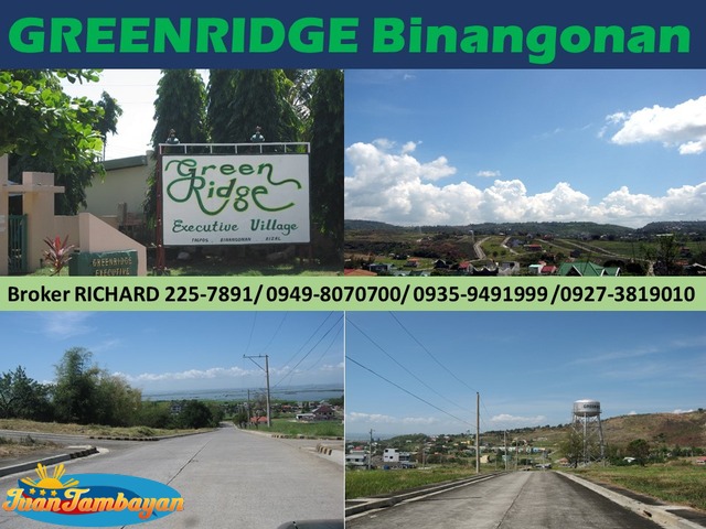 GREENRIDGE Binangonan Rizal Subdivision Lots = 5,000/sqm GREENRIDGE Binangonan Rizal Subdivision Lots = 5,000/sqm