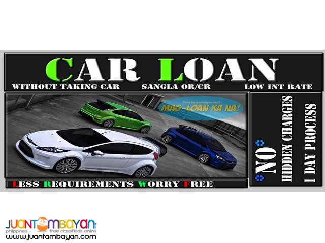 Car loan pawn Or cr without taking the car