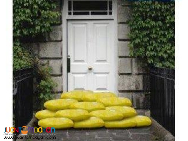 Sandless Sand Bag to Protect against Floodwaters