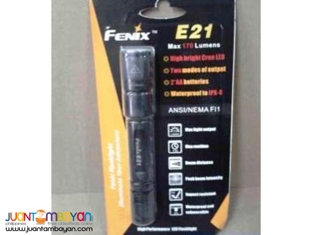 Fenix E21 LED Flashlight CREE 170 Lumens 