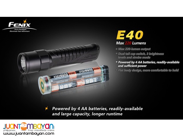 Fenix E40 Cree XP-E LED Flashlight