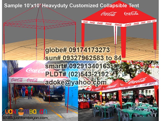 Collapsible Tents Customized Heavyduty B.I. - G.I. Pipes Tubes