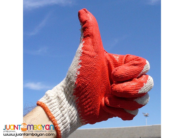 Gloves, Semi Rough Rubberized Coated and Plain Cotton types
