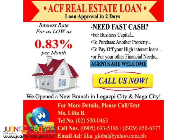 Real EState Loan/Property Mortgage Loan