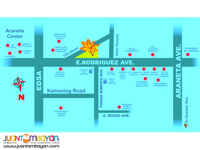 RFO Amaryllis Condominium in Quezon City 2 Bedroom near Tomas Morato