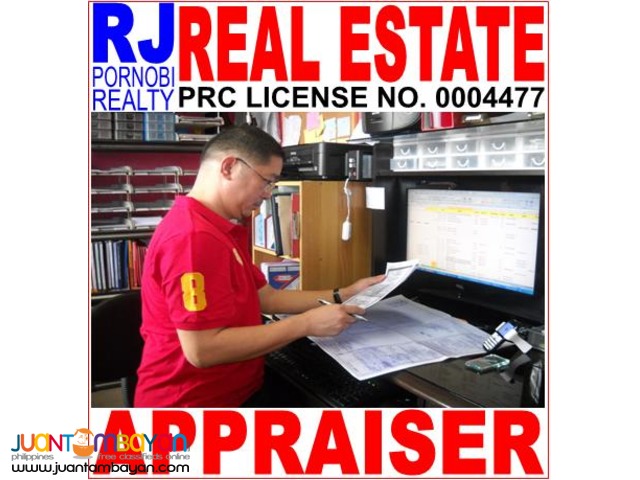 PRC Licensed Professional Real Estate Appraiser Appraisal Services