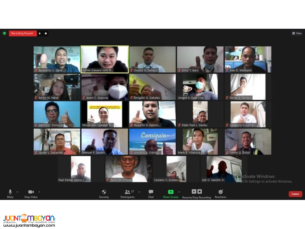 Online BOSH Training SO2 Training DOLE Accredited Safety Officer 2